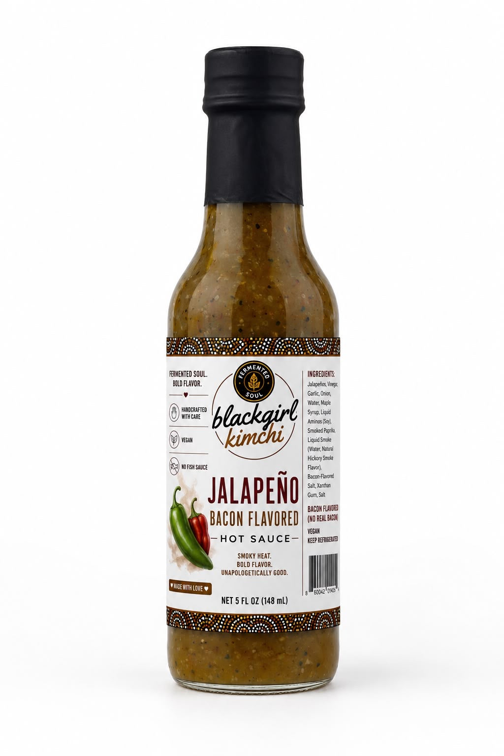 Vegan Jalapeno Bacon Hot Sauce