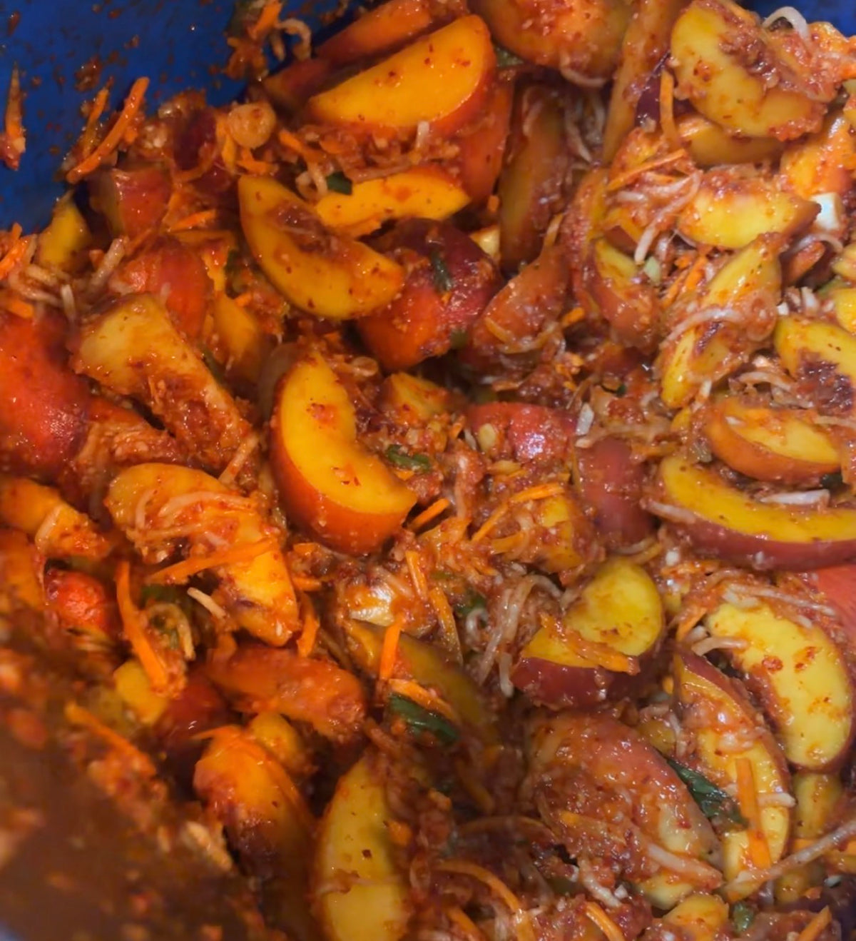 Jerk Peach Kimchi (Spicy)