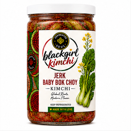 Jerk Baby Bok Choy Kimchi