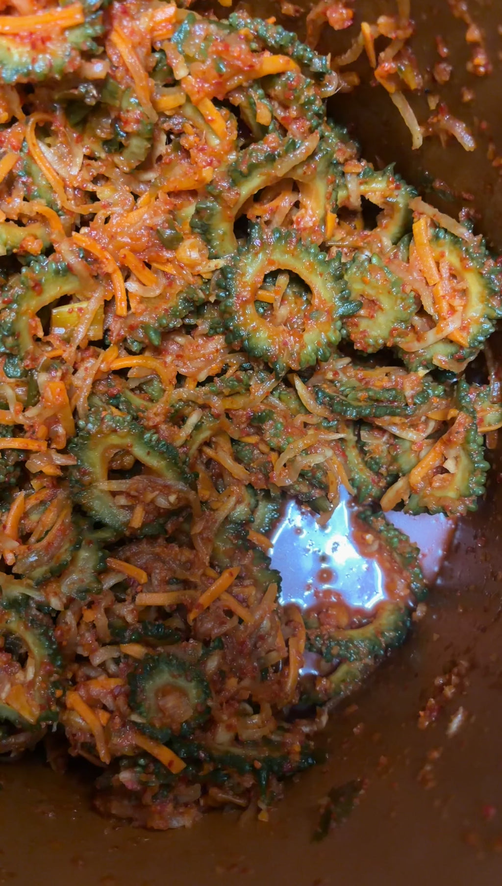 Karella (Bitter melon) Kimchi
